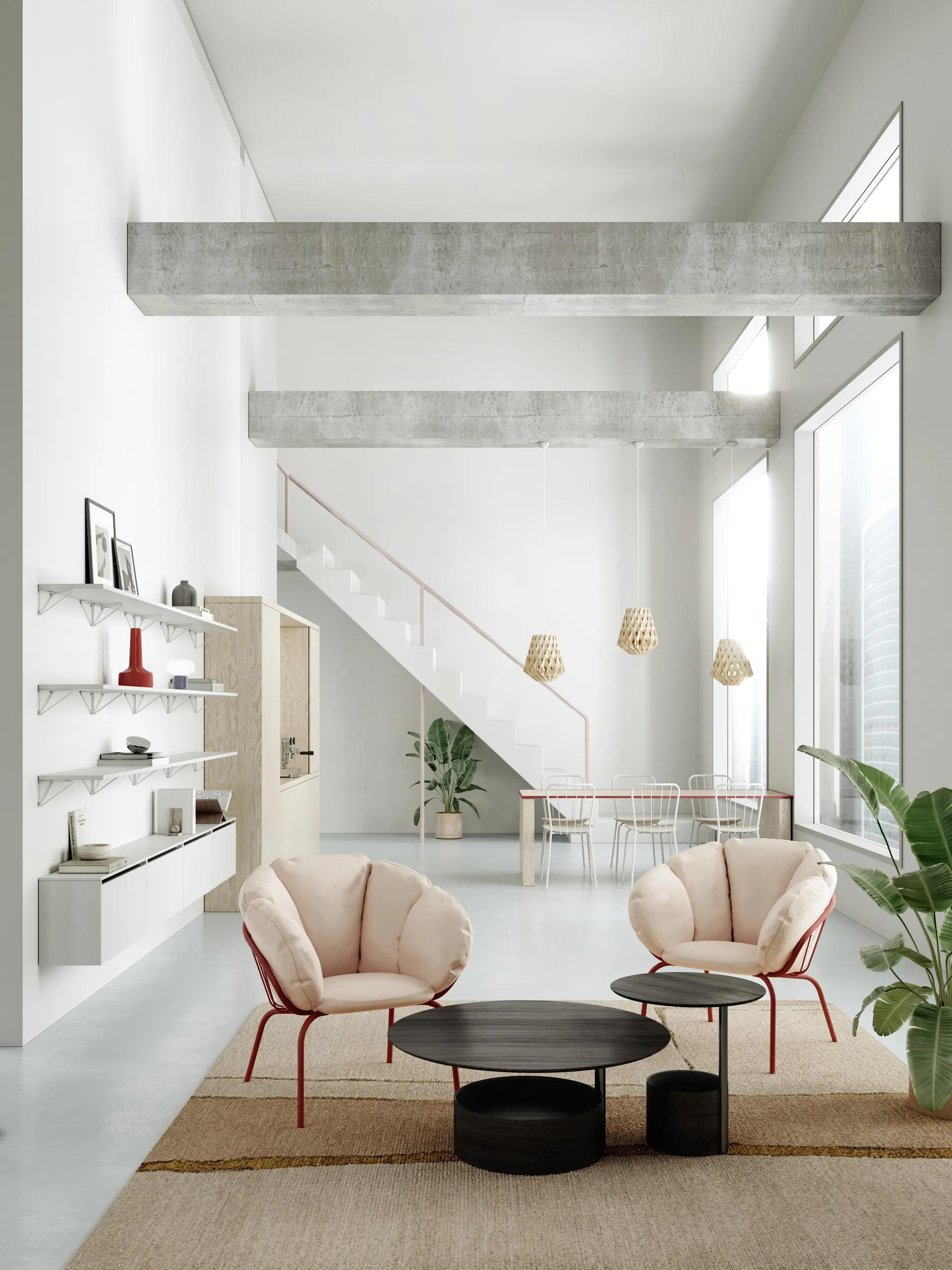 Pythagoras シェルフ, ラージ, white Maze | メイズ