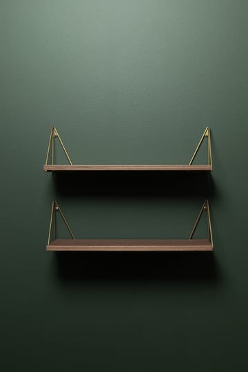 Pythagoras XS シェルフ - Walnut-brass - Maze | メイズ