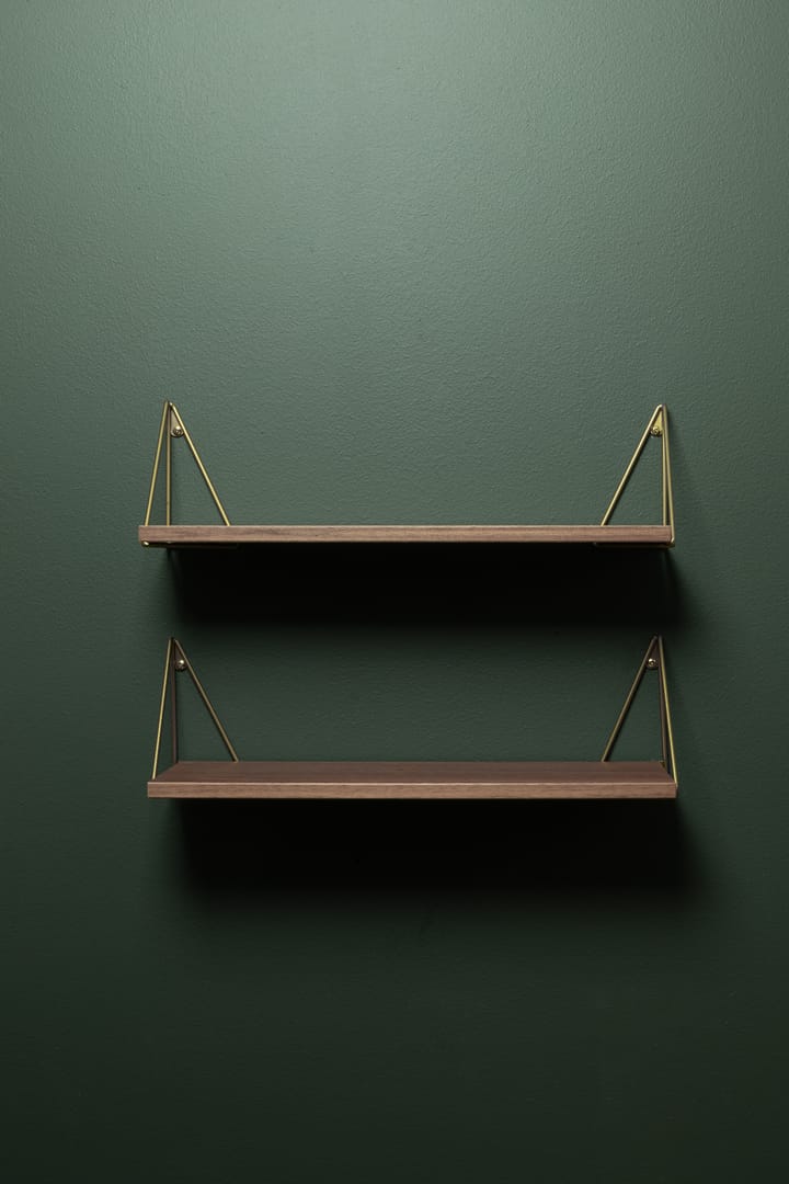 Pythagoras XS シェルフ, Walnut-brass Maze | メイズ