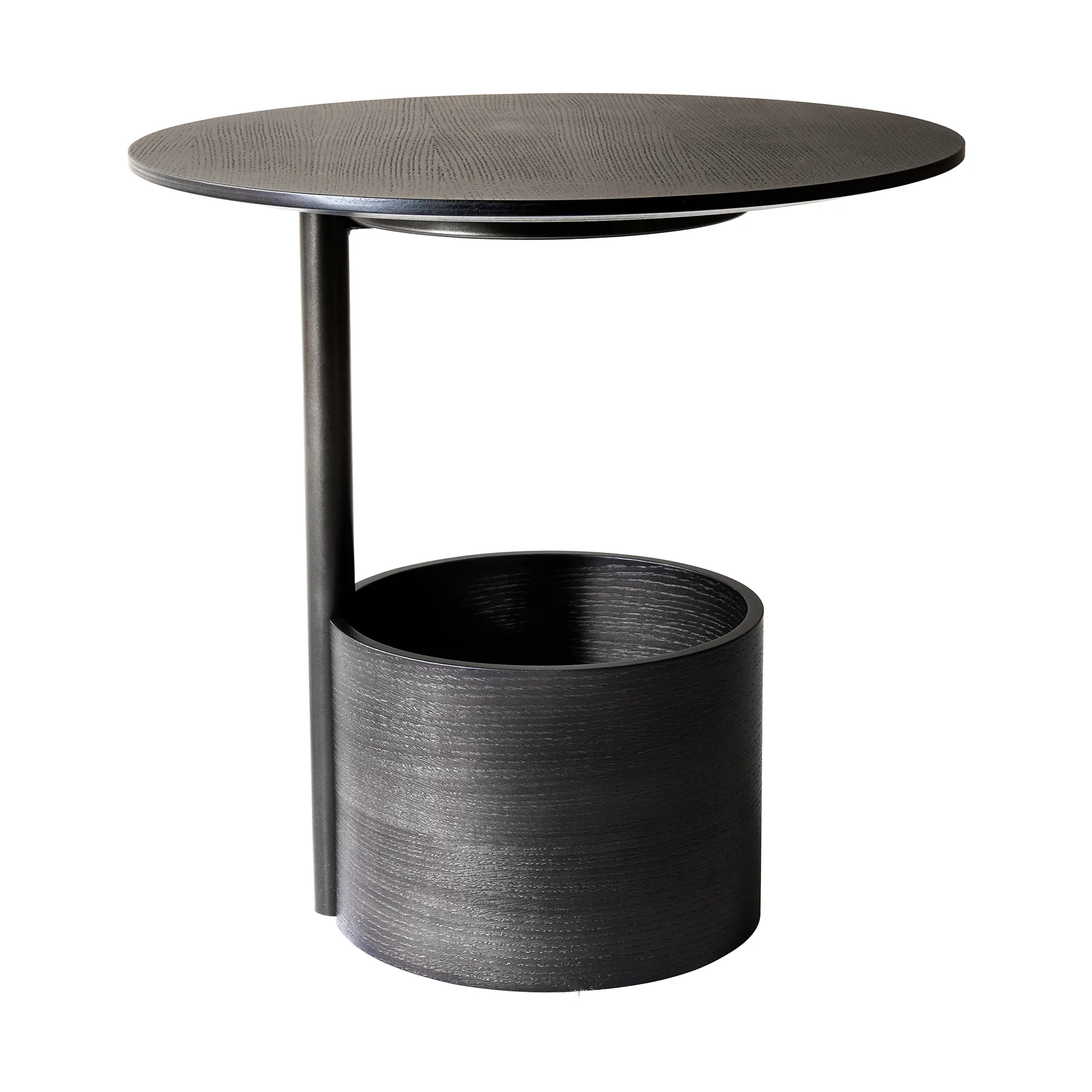 パラソル S コーヒーテーブル Ø50 cm, Dark stained oak Maze | メイズ