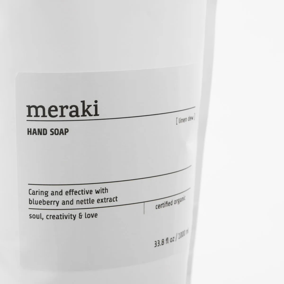 Meraki | メラキ からのMerakiハンドソープ 詰め替え用 1000 ml
