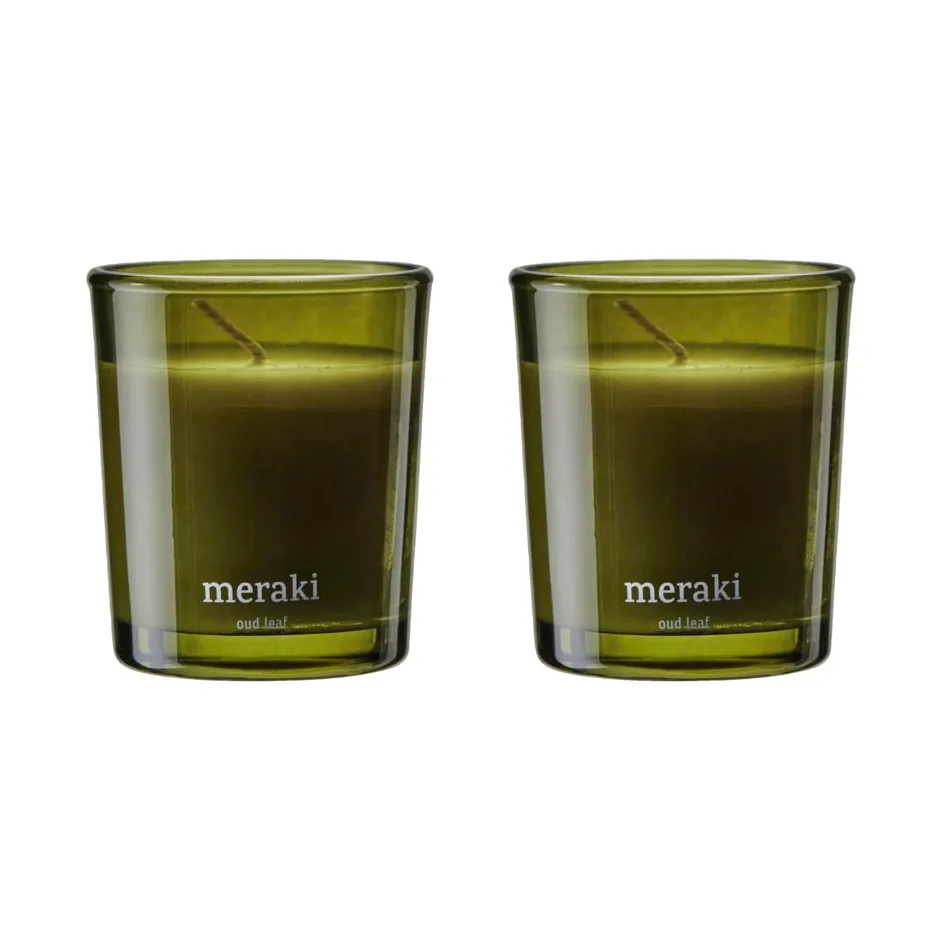 Meraki アロマキャンドル 12時間 2個, Oud leaf Meraki | メラキ