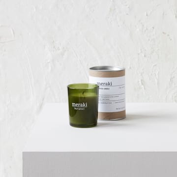 Meraki 香り付き キャンドル グリーン グラス 12 時間 - fig-apricot - Meraki | メラキ
