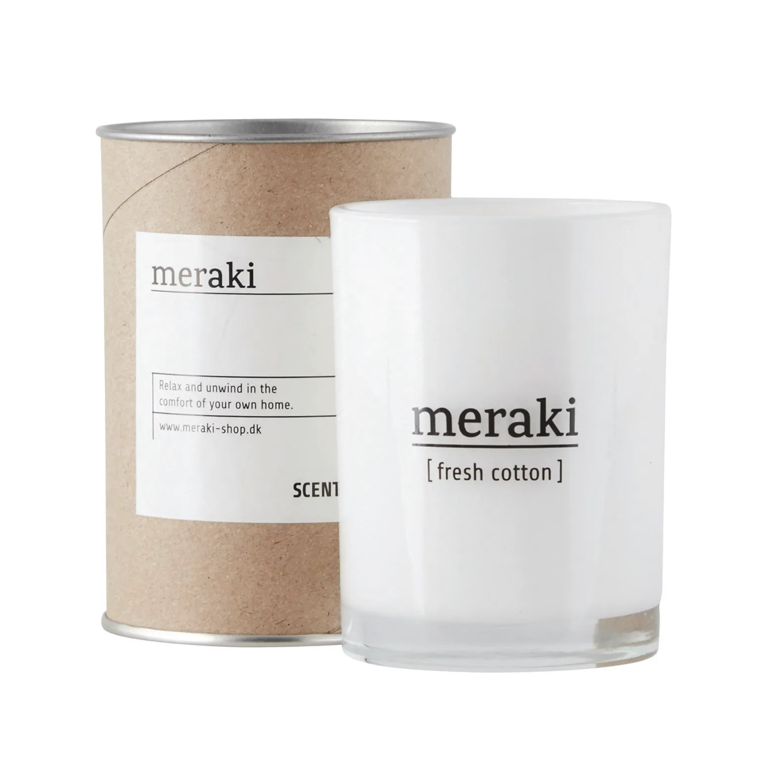 Meraki 香り付き キャンドル 12 時間, Fresh cotton Meraki | メラキ