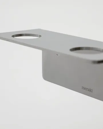 Meraki フラッシュハンガー - ブラッシュド シルバーカラー、ボトル2本用 - Meraki | メラキ