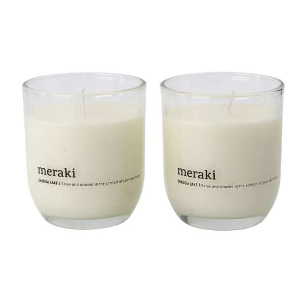 Meraki アロマキャンドル 22時間 2個セット, Shadow lake Meraki | メラキ