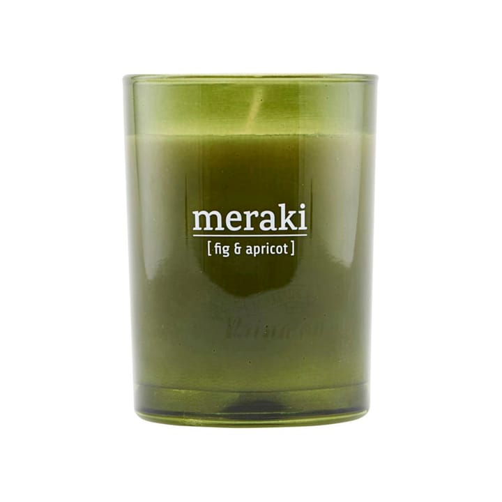 Meraki 香り付き キャンドル グリーン グラス 35時間, fig-apricot Meraki | メラキ