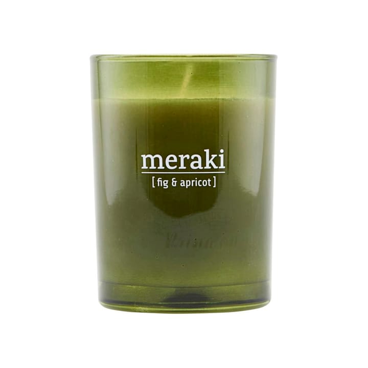 Meraki 香り付き キャンドル グリーン グラス 35時間 - fig-apricot - Meraki | メラキ
