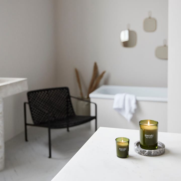 Meraki 香り付き キャンドル グリーン グラス 35時間, fig-apricot Meraki | メラキ