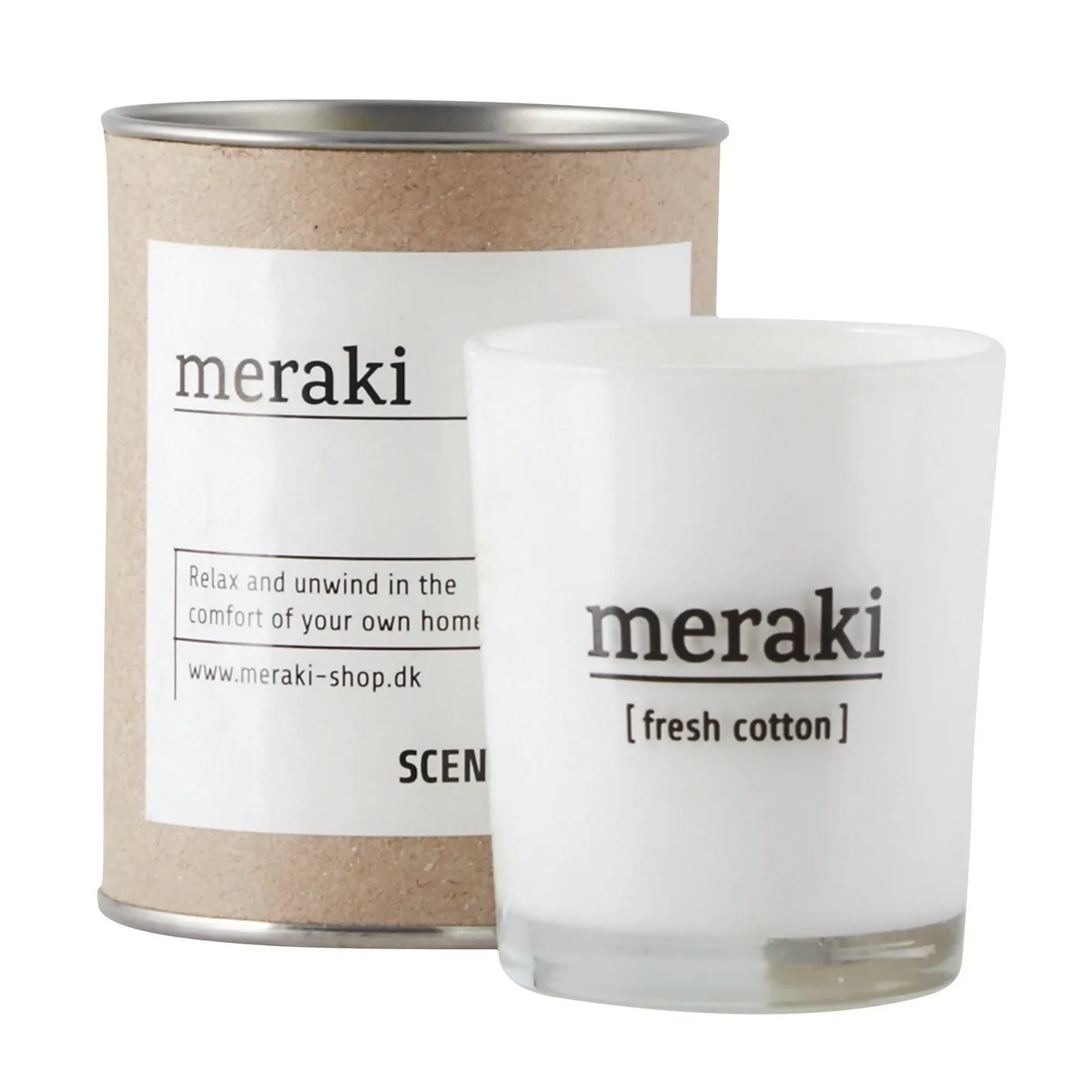 Meraki 香り付き キャンドル 35 時間, Fresh cotton Meraki | メラキ