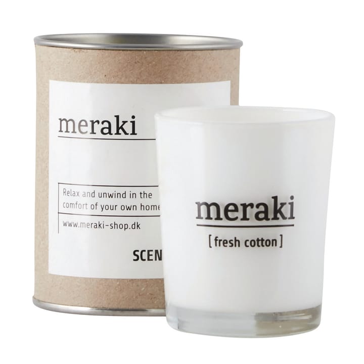 Meraki 香り付き キャンドル 35 時間 - Fresh cotton - Meraki | メラキ
