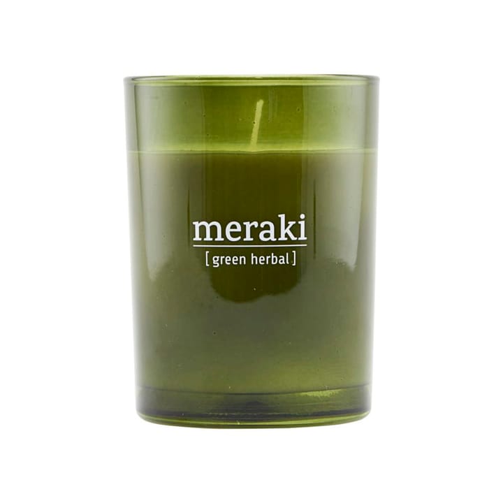 Meraki 香り付き キャンドル グリーン グラス 35時間 - green herbal - Meraki | メラキ