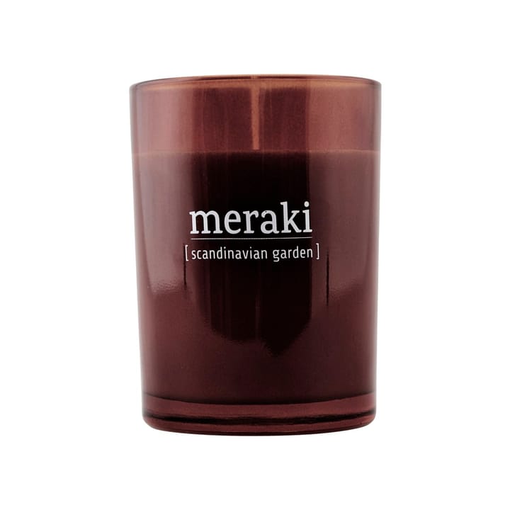 Meraki 香り付き キャンドル ブラウン グラス 35 時間 - scandinavian garden - Meraki | メラキ