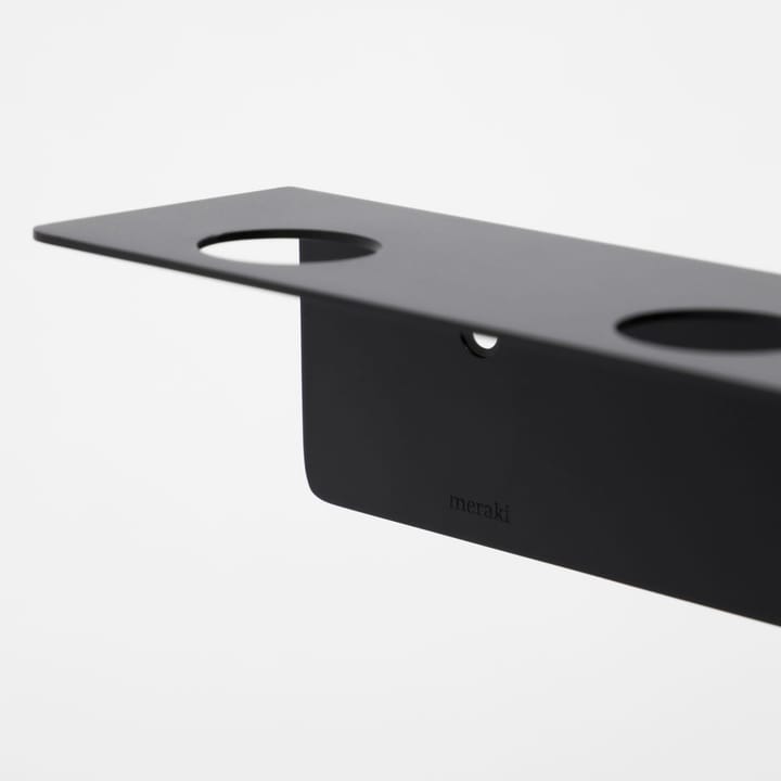 Meraki  ボトルハンガー＆フック付きシェルフ, Brushed black finish Meraki | メラキ