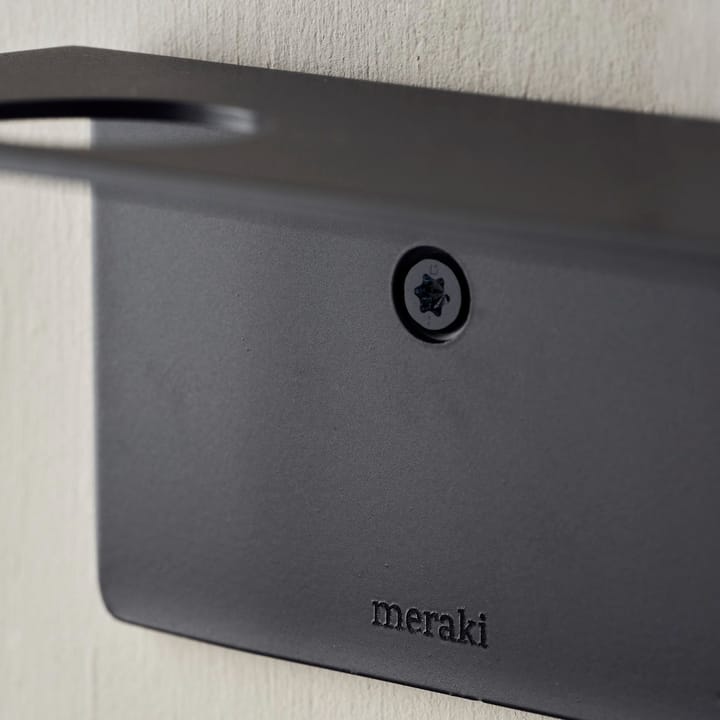 Meraki  ボトルハンガー＆フック付きシェルフ, Brushed black finish Meraki | メラキ