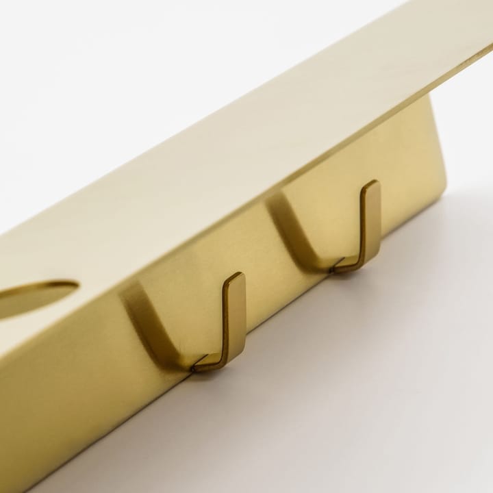 Meraki  ボトルハンガー＆フック付きシェルフ, Brushed brass finish Meraki | メラキ