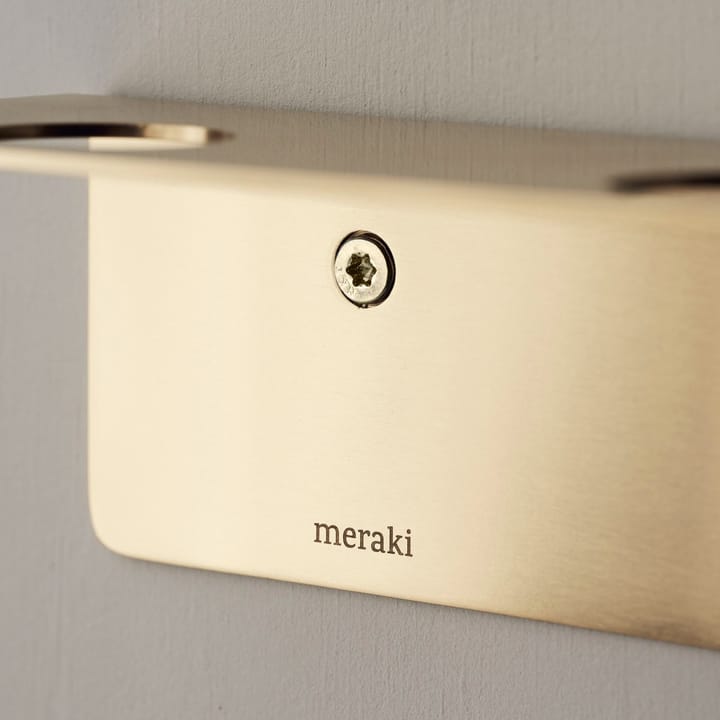 Meraki  ボトルハンガー＆フック付きシェルフ, Brushed brass finish Meraki | メラキ
