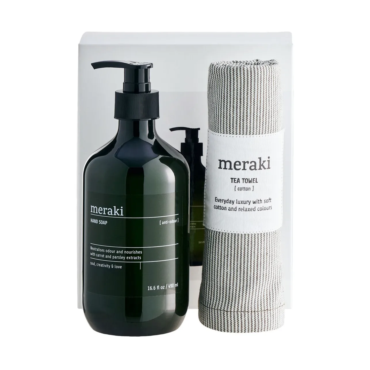 Meraki ギフトセット 無香 ソープ ＆ キッチンタオル, Everyday cleanliness Meraki | メラキ