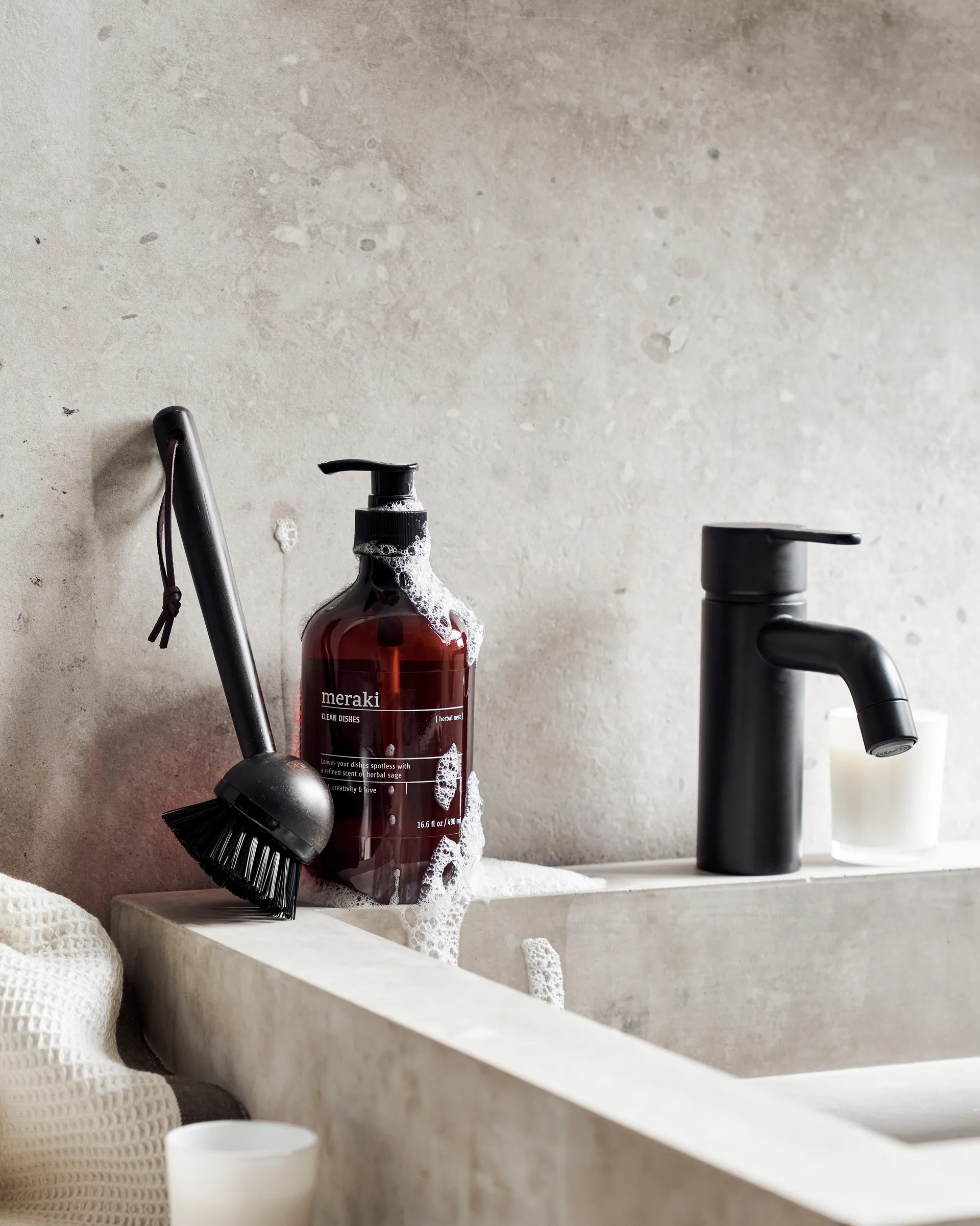 Meraki ギフトセット ディッシュソープ & ディッシュブラシ, Herbal nest Meraki | メラキ