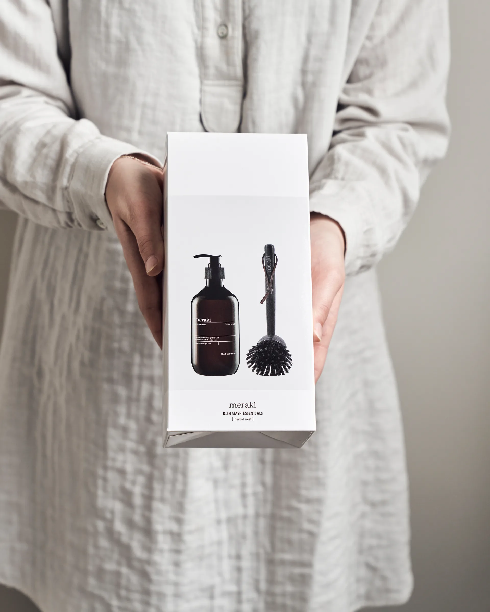 Meraki ギフトセット ディッシュソープ & ディッシュブラシ, Herbal nest Meraki | メラキ