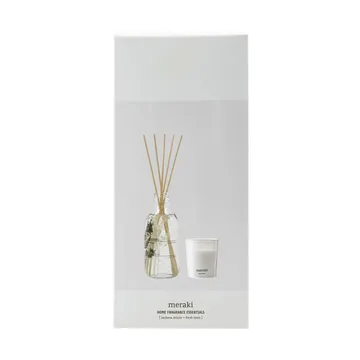 Meraki ギフトセット リードディフューザー＆キャンドル - Verbena drizzle-fresh linen - Meraki | メラキ