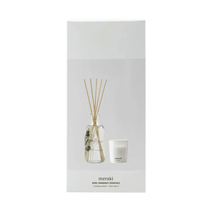 Meraki ギフトセット リードディフューザー＆キャンドル - Verbena drizzle-fresh linen - Meraki | メラキ