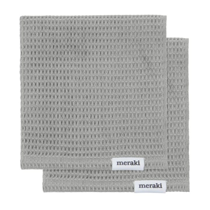 Pumila ティータオル 30x30 cm 2-pack - Light grey - Meraki | メラキ