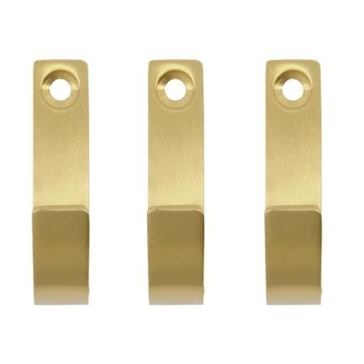 Thapsus フック 3-pack - Brushed brass finish - Meraki | メラキ