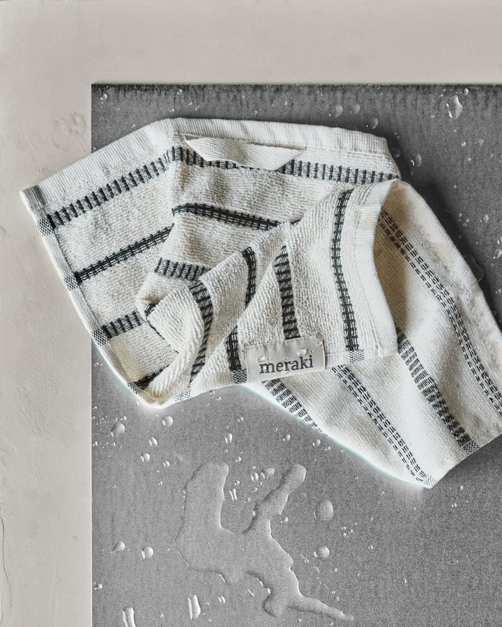 True ウォッシュクロス 3枚, Off-White-black Meraki | メラキ