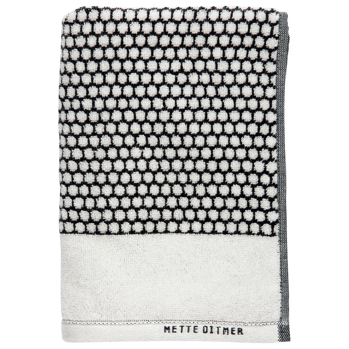 グリッド タオル 50x100 cm - black-off white - Mette Ditmer | メッテ ディトマー