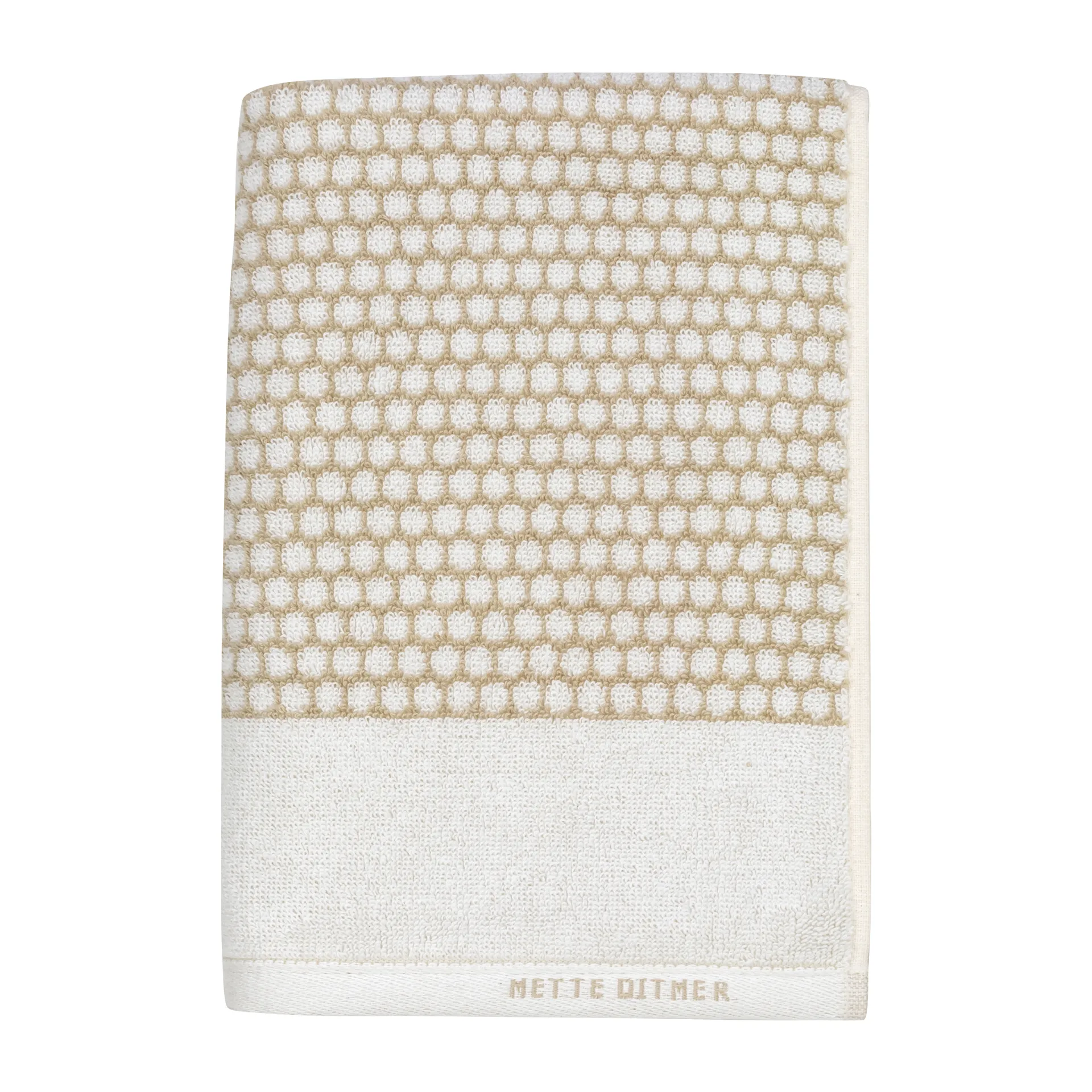 グリッド タオル 50x100 cm, Sand-off white Mette Ditmer | メッテ ディトマー