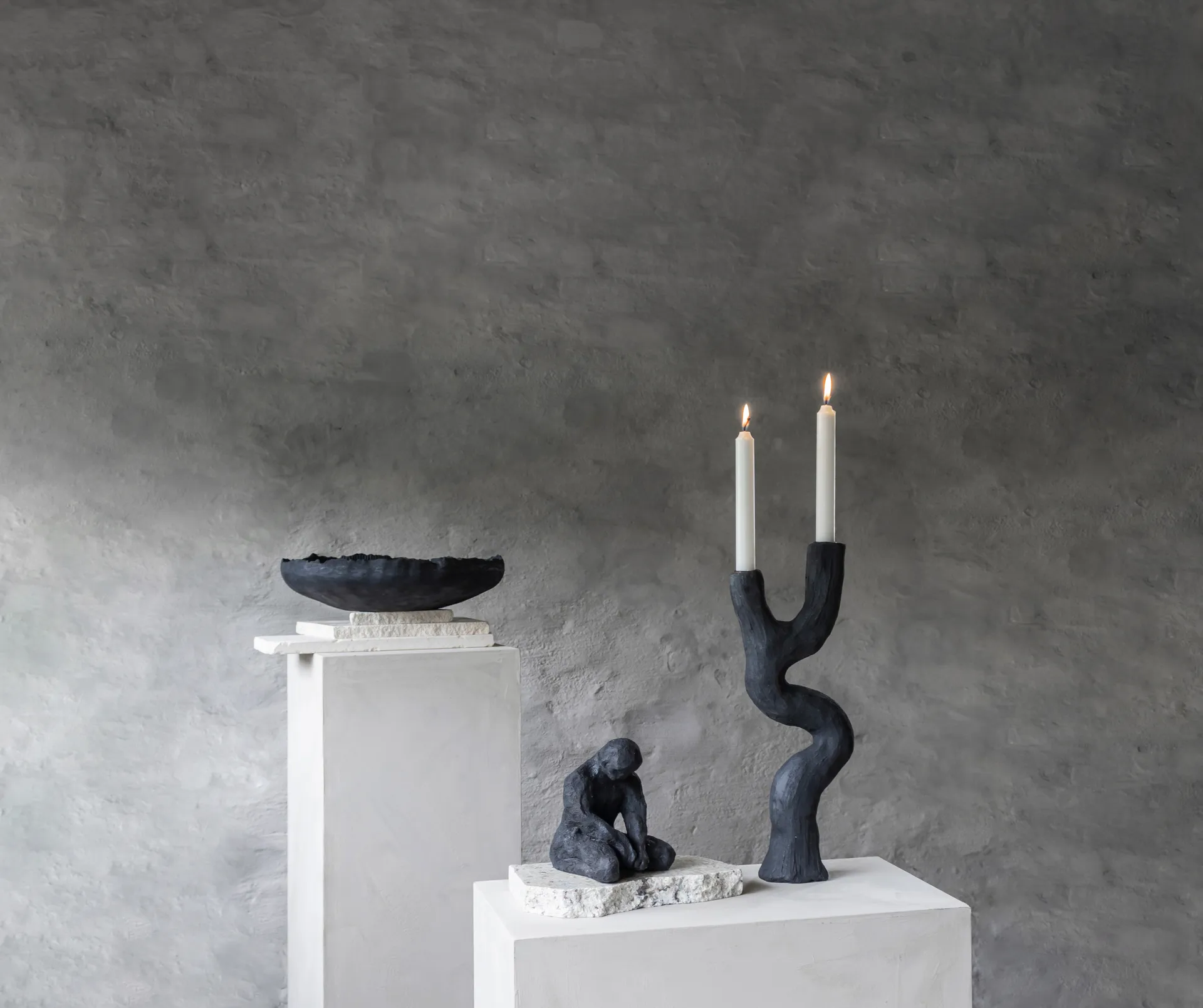 Art piece キャンドルスティック 41 cm, Black Mette Ditmer | メッテ ディトマー
