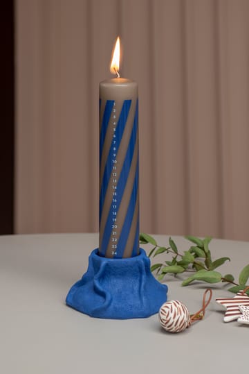 Art Piece lava キャンドルスティック Ø12.5 cm - Cobalt - Mette Ditmer | メッテ ディトマー