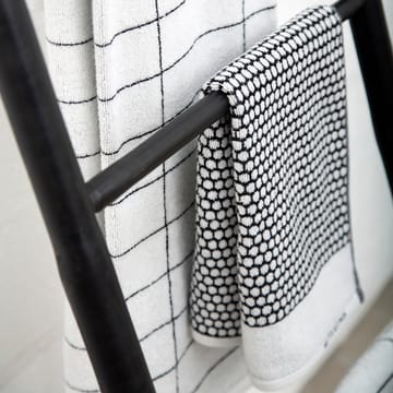 グリッド ゲスト用タオル - black-off white - Mette Ditmer | メッテ ディトマー