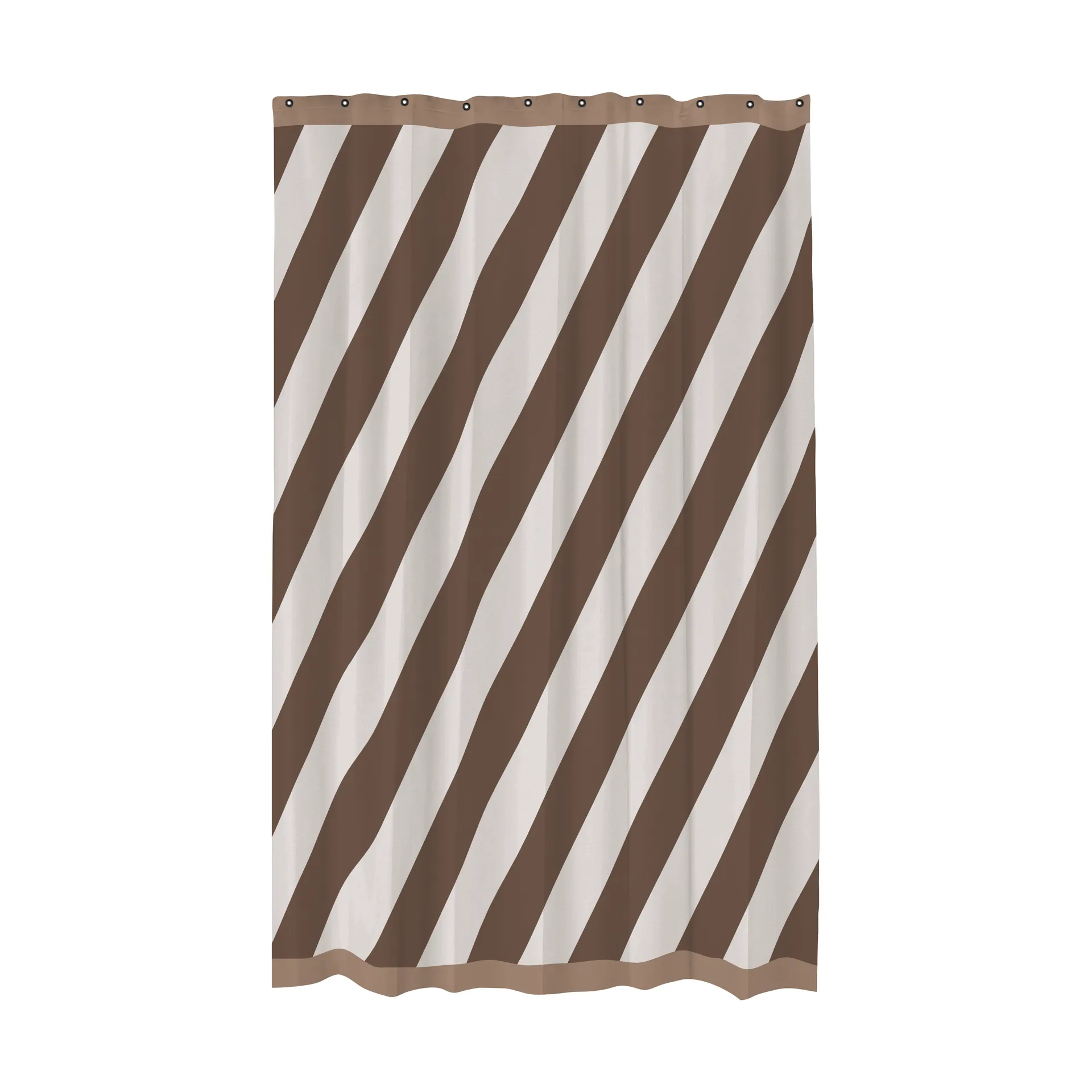 Diagonal シャワーカーテン 150x200 cm, Chocolate Mette Ditmer | メッテ ディトマー