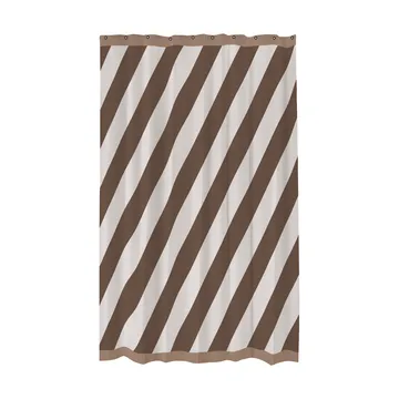 Diagonal シャワーカーテン 150x200 cm - Chocolate - Mette Ditmer | メッテ ディトマー