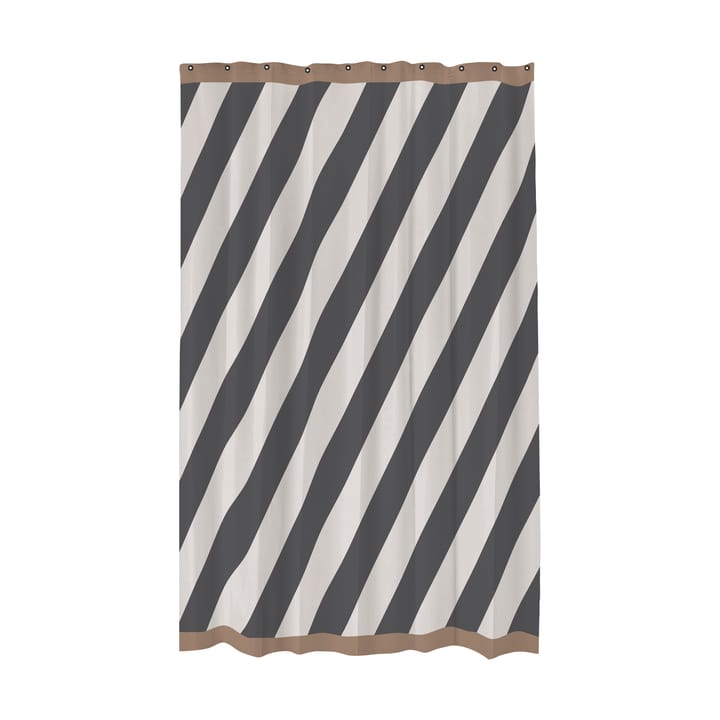 Diagonal シャワーカーテン 150x200 cm - Dark grey - Mette Ditmer | メッテ ディトマー