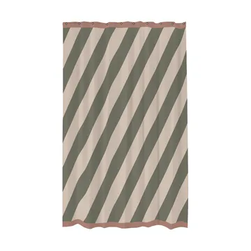 Diagonal シャワーカーテン 150x200 cm - Dark olive - Mette Ditmer | メッテ ディトマー