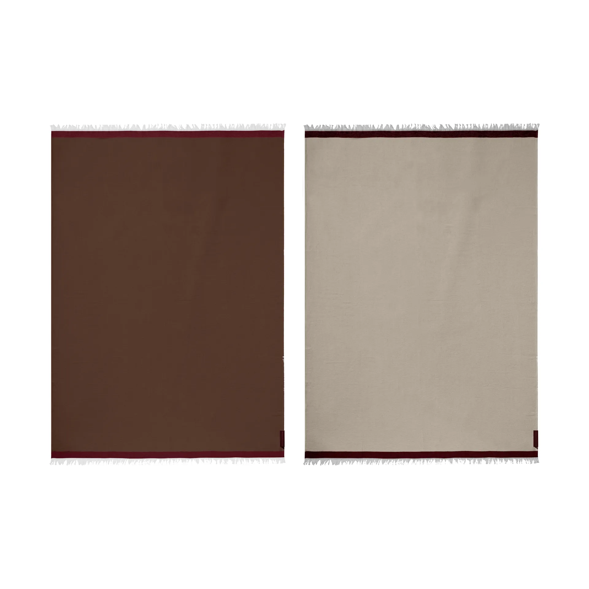 Duet ブランケット, Brown-Beige (brown-beige), 130x175 cm Mette Ditmer | メッテ ディトマー