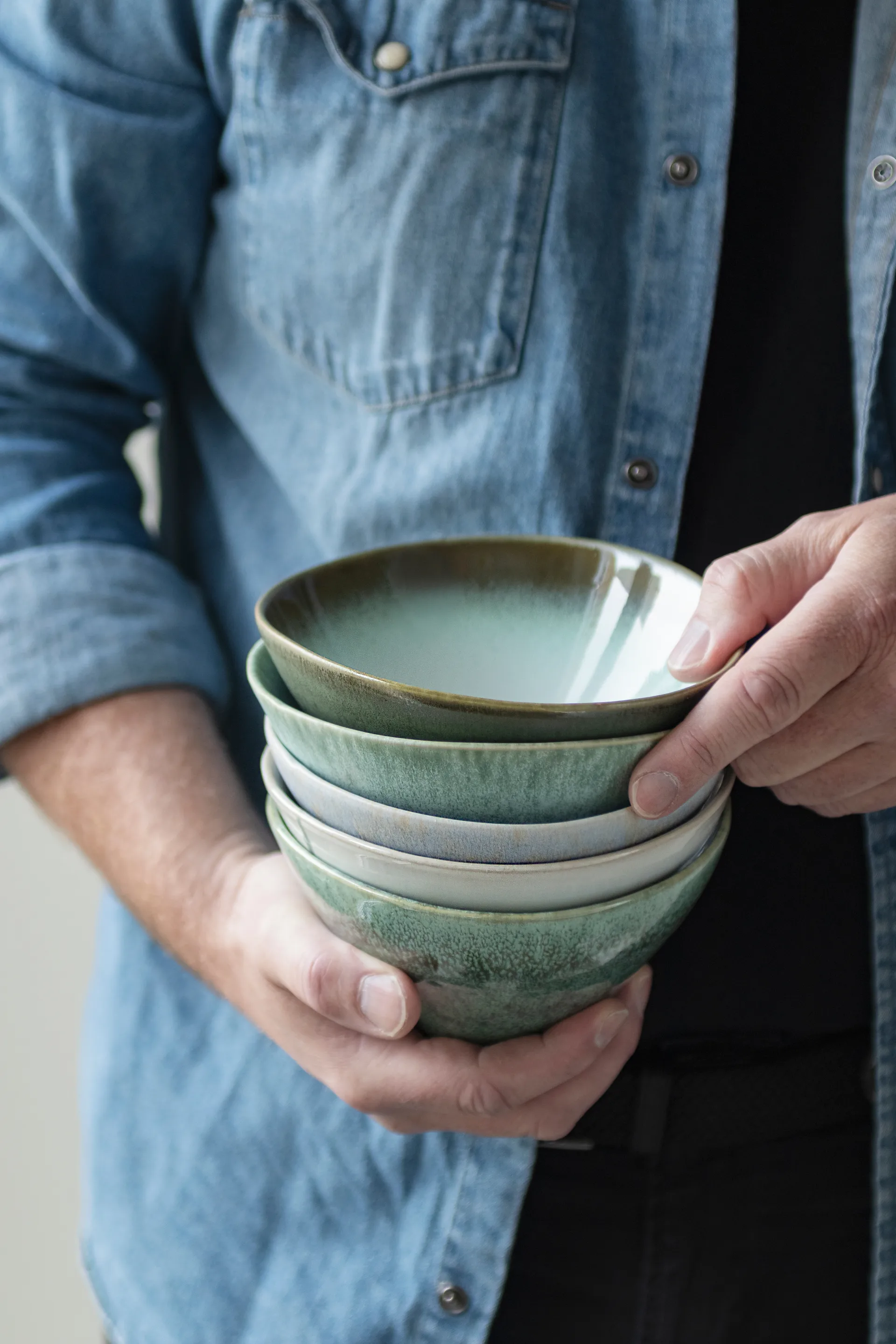 Elements ボウル M Ø15.5 cm 3個, Green Mette Ditmer | メッテ ディトマー