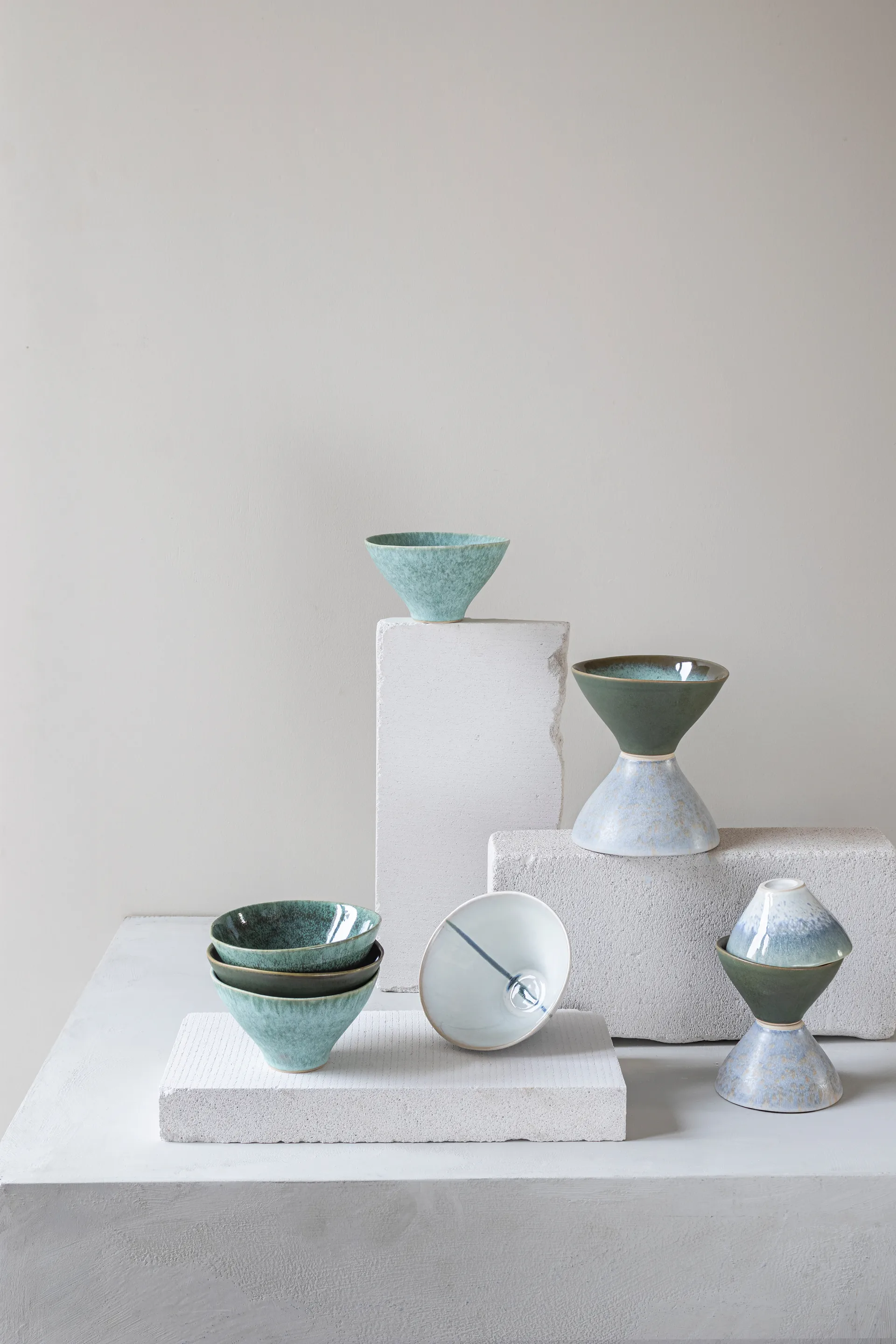 Elements ボウル M Ø15.5 cm 3個, Green Mette Ditmer | メッテ ディトマー