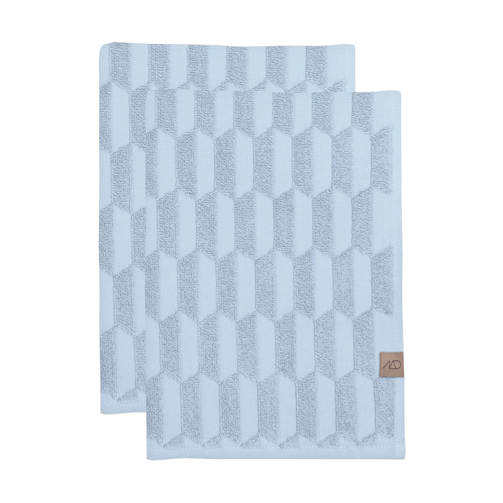 Geo ゲスト用タオル 2パック, Light Blue Mette Ditmer | メッテ ディトマー