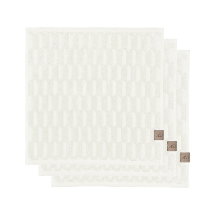 Geo タオル 30x30 cm 3パック - Off white - Mette Ditmer | メッテ ディトマー