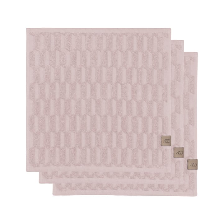 Geo タオル 30x30 cm 3パック - Powder rose - Mette Ditmer | メッテ ディトマー