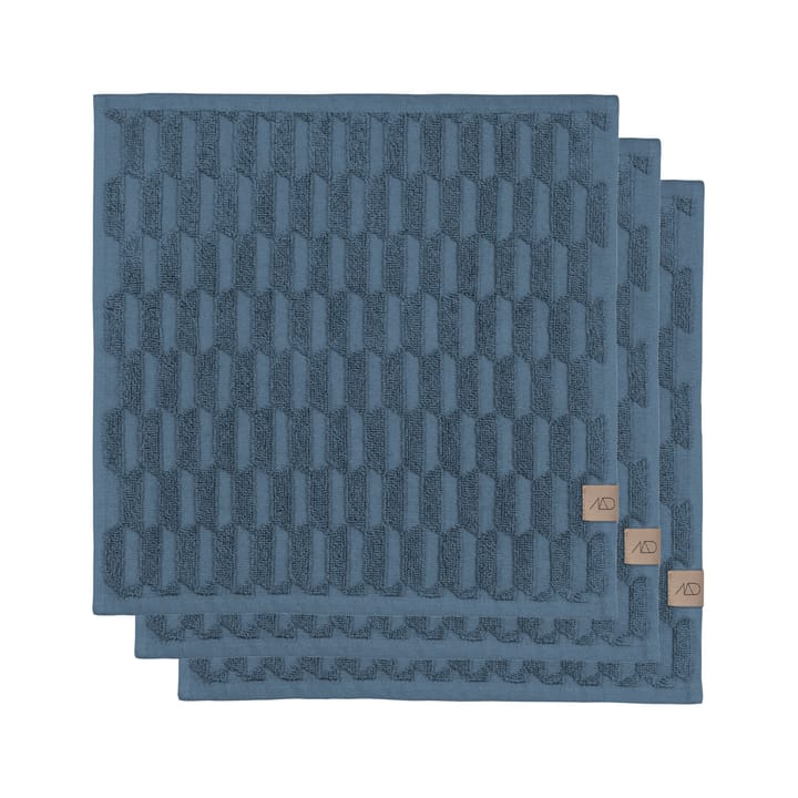 Geo タオル 30x30 cm 3パック - Slate blue - Mette Ditmer | メッテ ディトマー