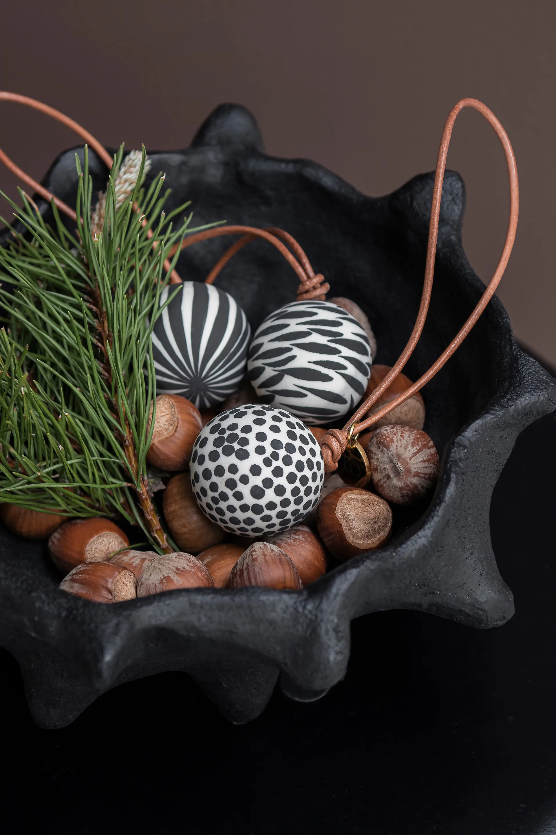 Globe Christmas オーナメント 3個セット, Black Mette Ditmer | メッテ ディトマー