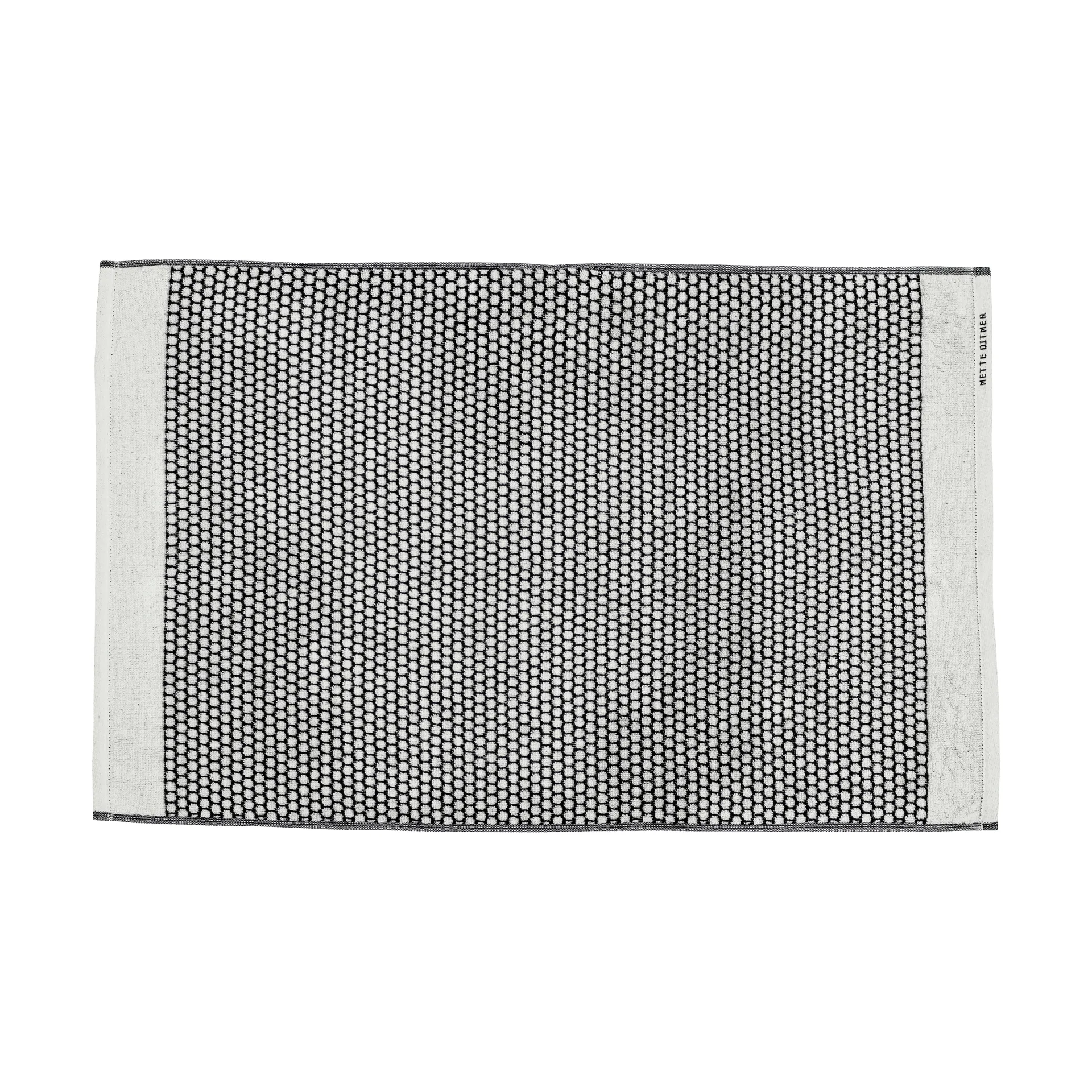 Grid バスマット 50x80 cm, Black-off white Mette Ditmer | メッテ ディトマー