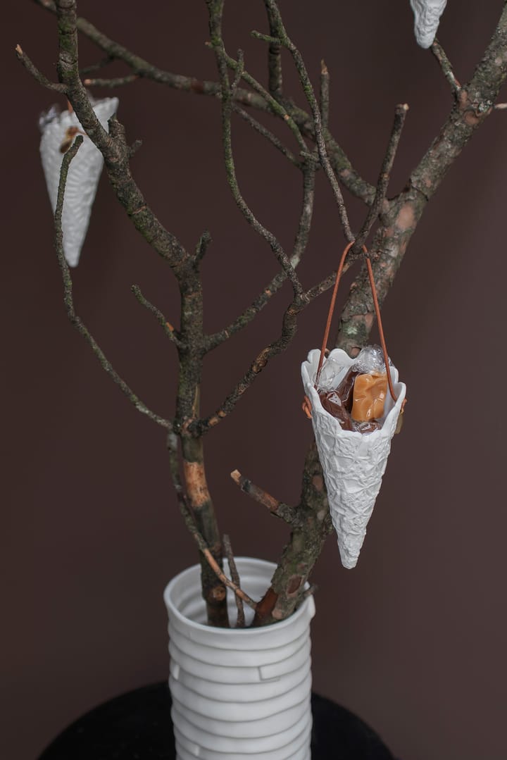 Lace クリスマスコーン 2個セット, Off-white Mette Ditmer | メッテ ディトマー