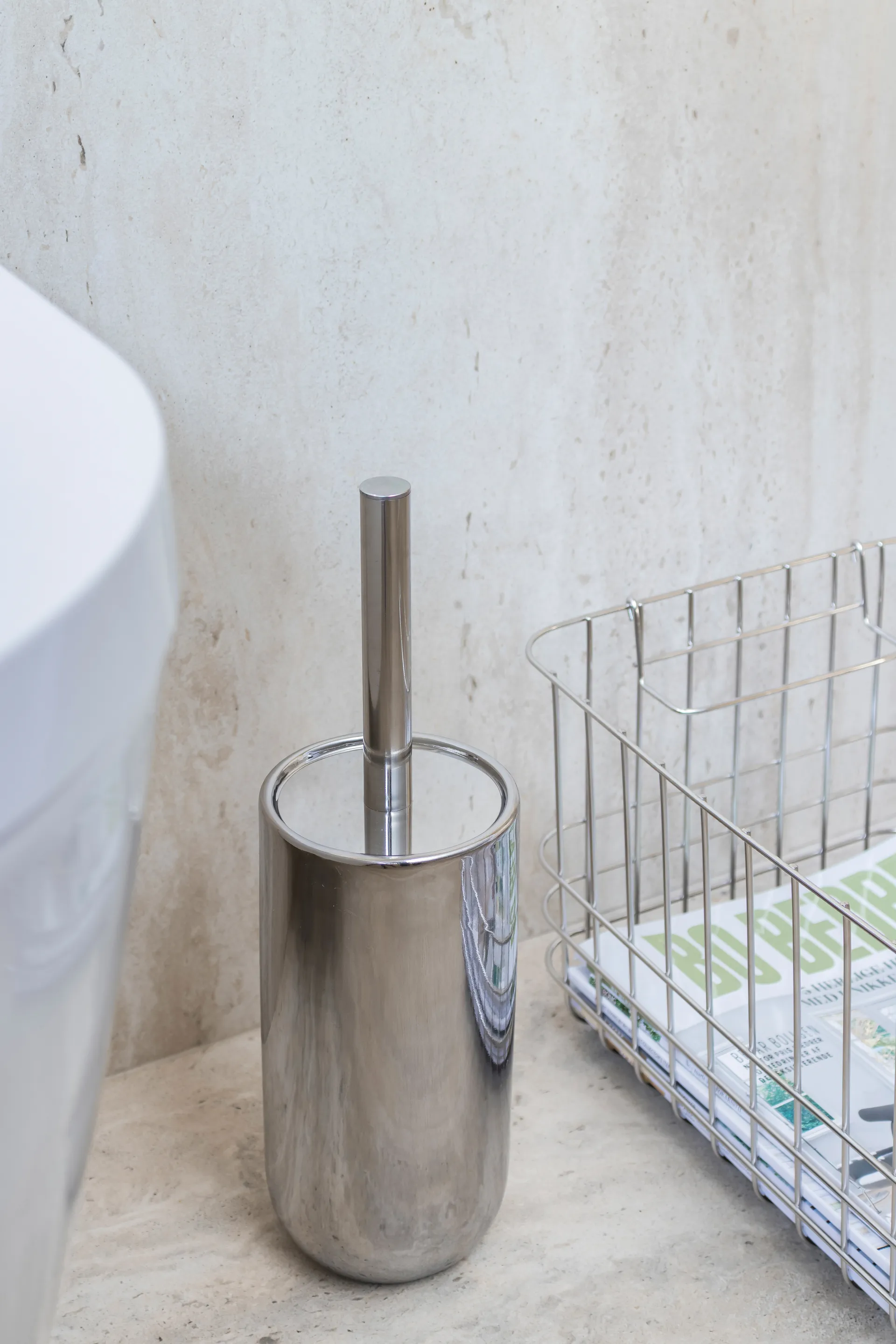 Lotus セラミック トイレ用ブラシ, Chrome Mette Ditmer | メッテ ディトマー