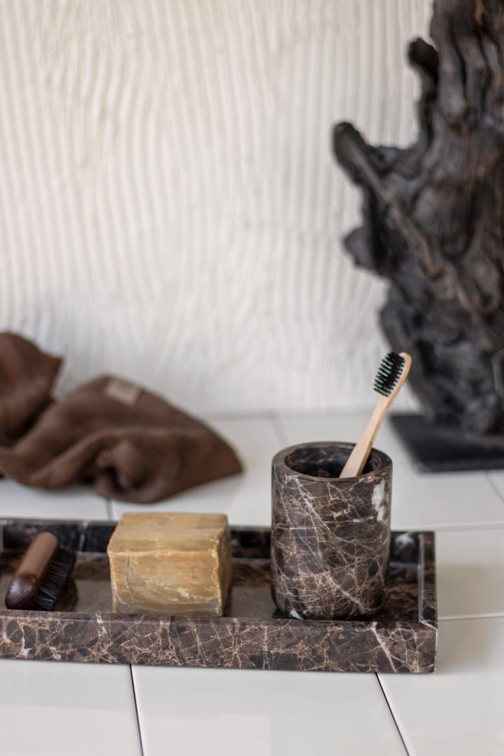 Marble 歯ブラシホルダー 10 cm, Brown Mette Ditmer | メッテ ディトマー
